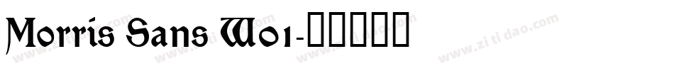 Morris Sans W01字体转换